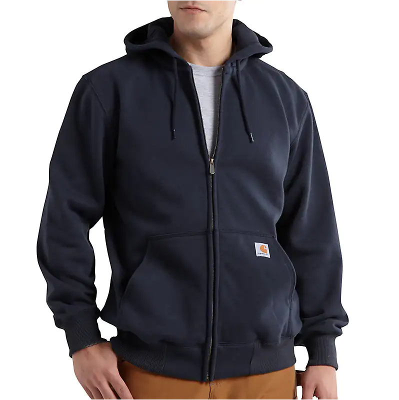 Carhartt - Sudadera de hombre gruesa de ajuste holgado Rain Defender con cremallera completa - 100614