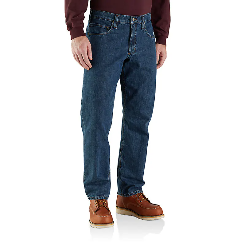 Carhartt - Jean de 5 bolsillos con forro de franela de ajuste relajado para hombre - 104942