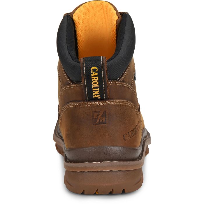 Carolina - Bota de trabajo marrón con puntera de seguridad de material compuesto Dormite de 6" para hombre - CA3558
