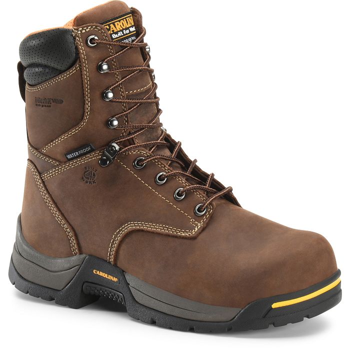 Carolina - Bota de trabajo con aislamiento y puntera de seguridad compuesta Bruno Hi de 8" para hombre - CA8521