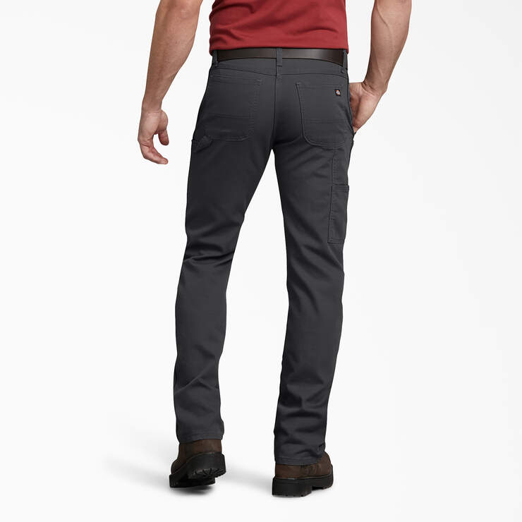 Dickies - Pantalón de carpintero de pato de ajuste regular FLEX para hombre - DP802 gris