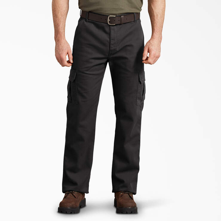 Dickies - Pantalón cargo de lona de ajuste regular para hombre - DP902 Negro